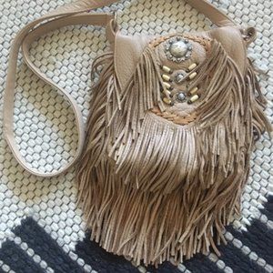 Fringe purse/shoulder bag NWOT/pristine condition